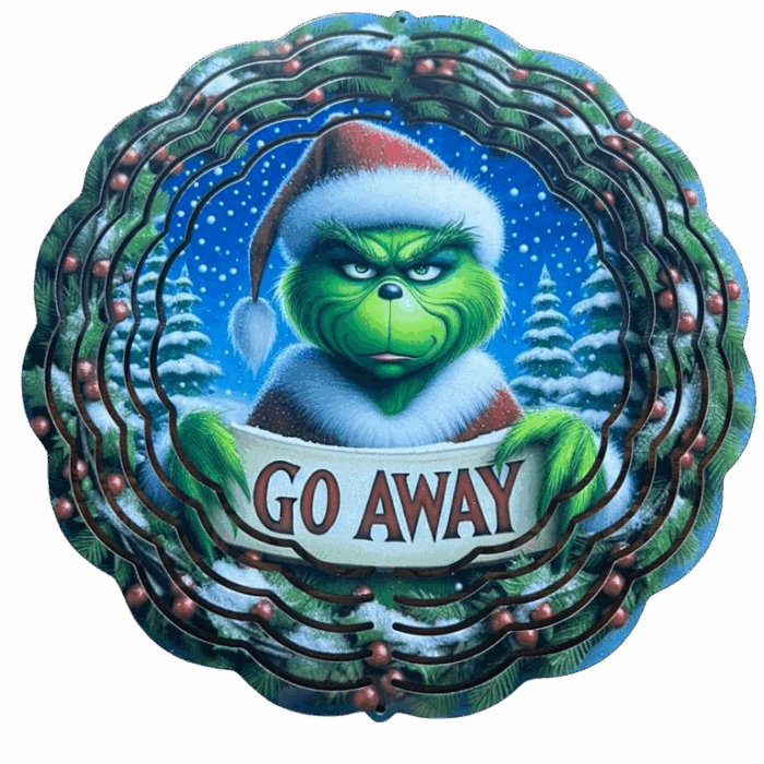 Wind Spinner Grinch 8"