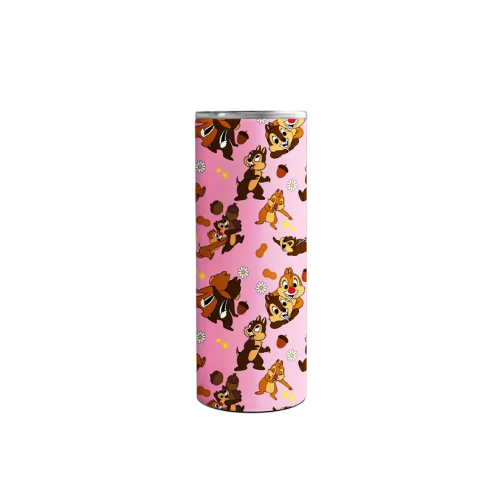 20 Oz Chip & Dale Pink Tumbler