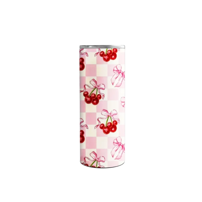 Cherry Bow Blush Tumbler