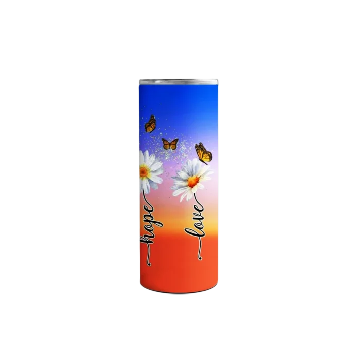 Faith Hope Love Butterfly Tumbler