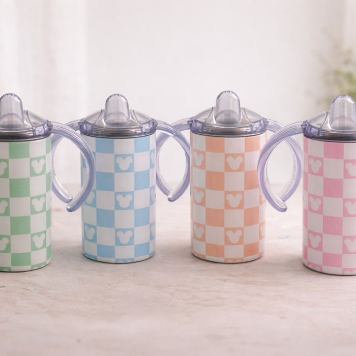 Grow with Me Kids Sippy Checkered Mouse
