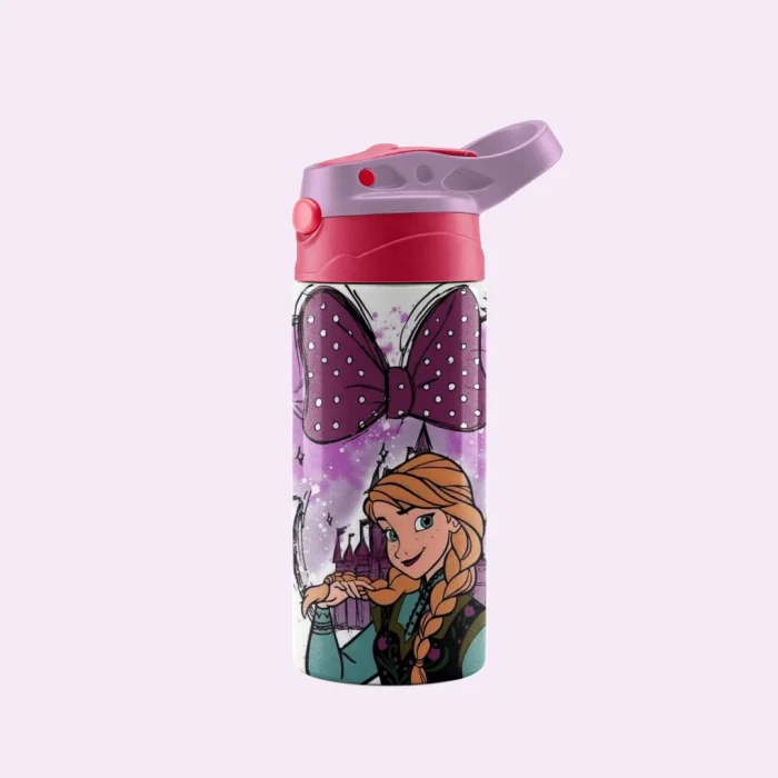 Kids Cup Purple Bow Snow Princess