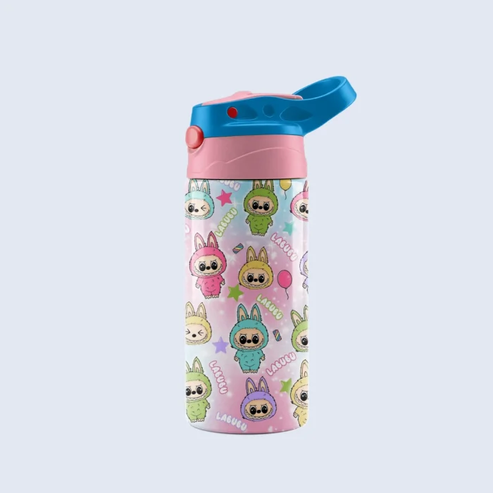 Kids Cup Cute Labubu Pink