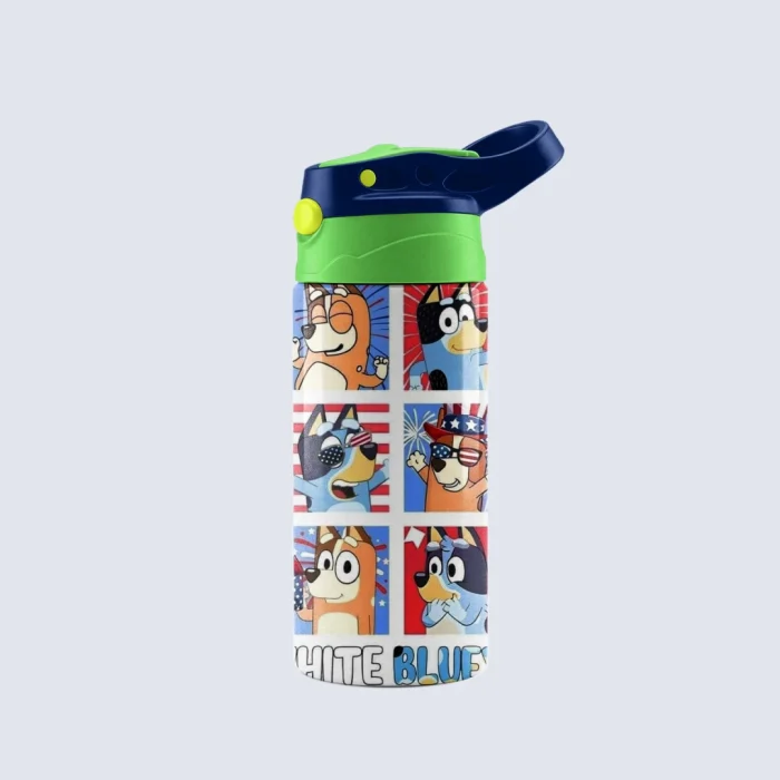 Kids Cup Patriotic Bluey USA Fireworks