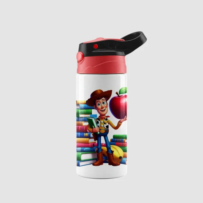 Kids Cup Woody Books and Apple