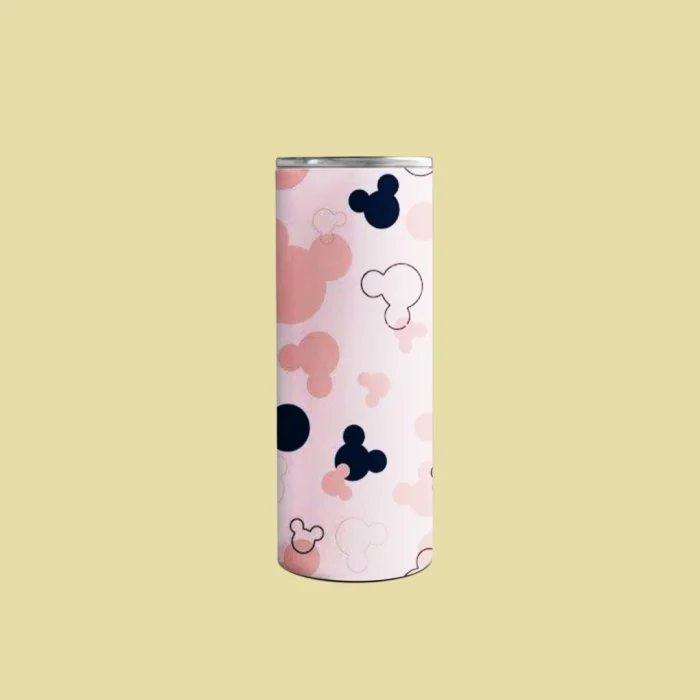 Black Pink Mouse Pastel Tumbler