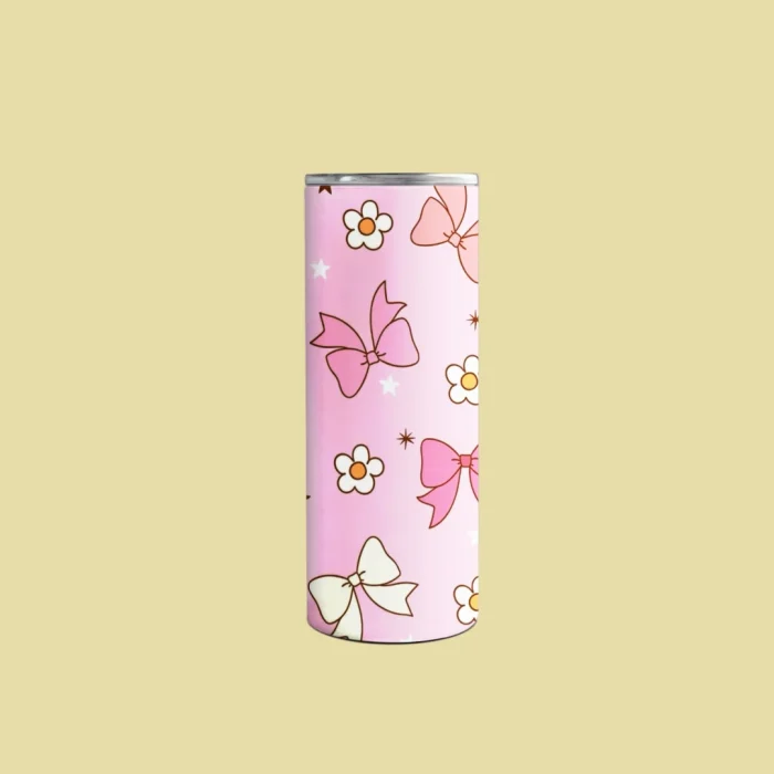 Pink Girly Bow Tumbler