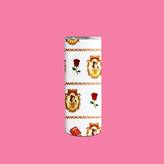 Princess Rose Floral Tumbler