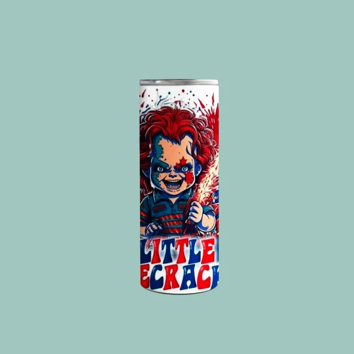 Chucky “Little Firecracker” Horror Doll Skinny Tumbler