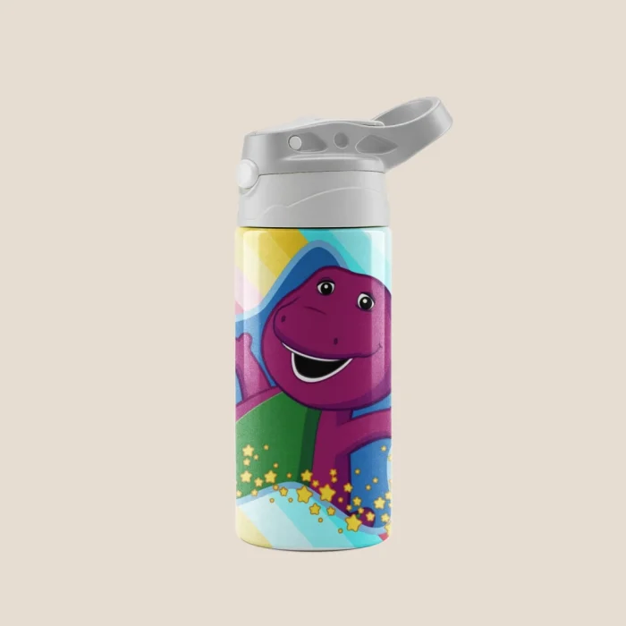 Kids Cup Barney Dinosaur Colorful Rainbow