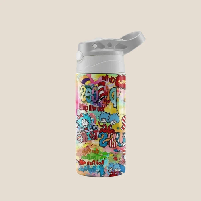 Kids Cup Dr. Seuss Cartoon Water Bottle