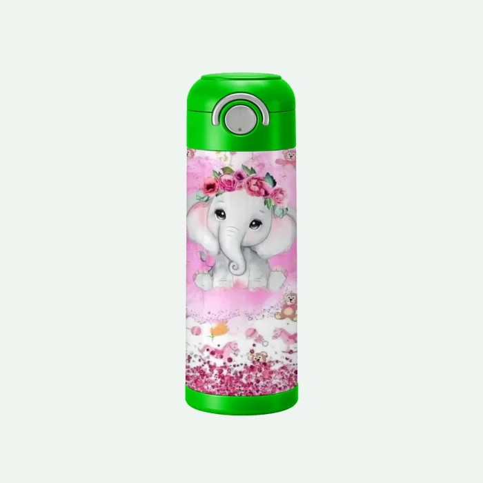 Kids Cup Floral Elephant