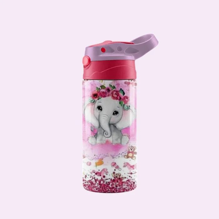 Kids Cup Floral Elephant