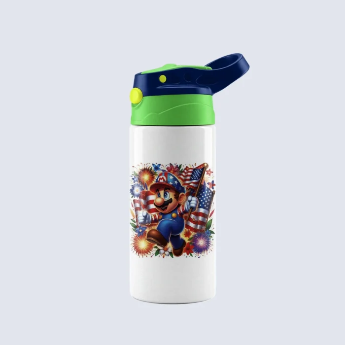 Kids Cup Patriotic Mario USA