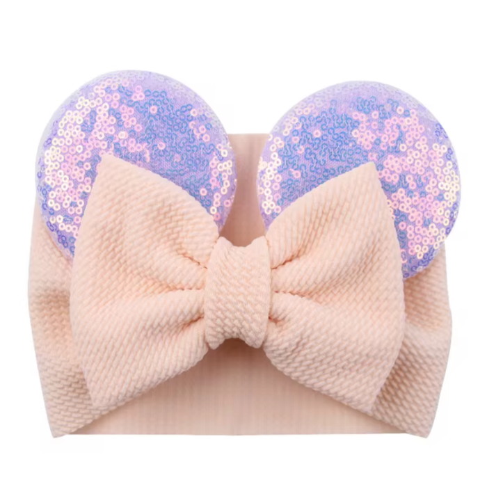 Pastel Mouse Ears Baby Headband