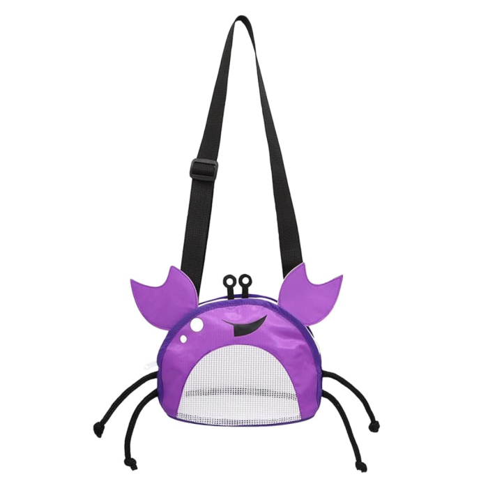 Purple Crab Beach Shell Bag Crossbody