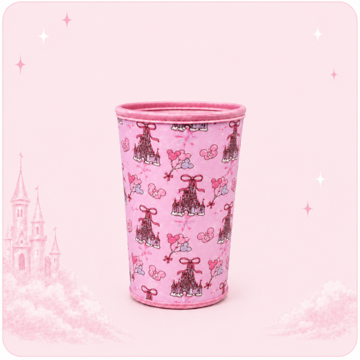 Pink Castle Iced Coffee Sleeve