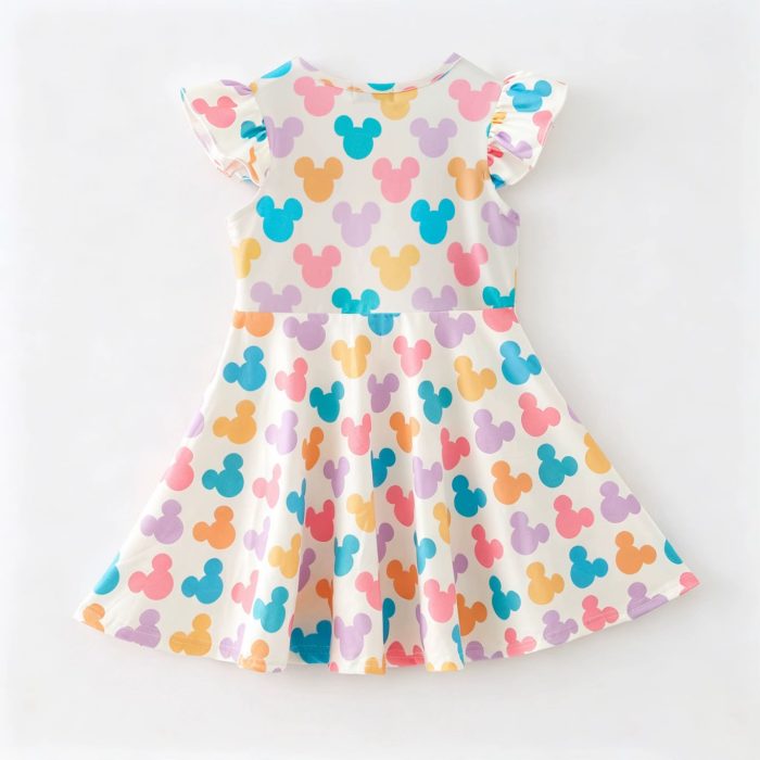 Pastel Mickey Girls Dress