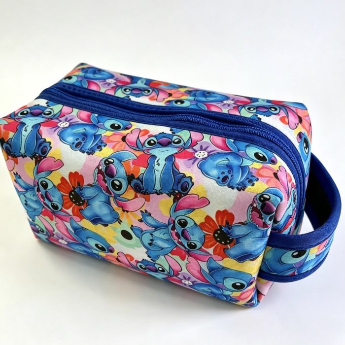 Stitch Cosmetic Bag – Colorful Floral Toiletry Bag